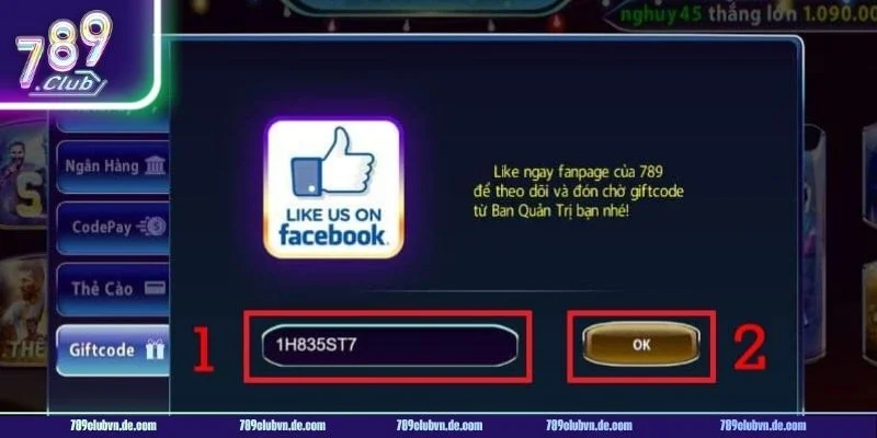Chỉ dẫn nhận Code nổ hũ 789CLUB cho tân thủ.