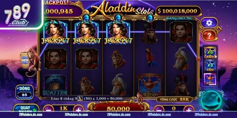 Nắm rõ luật chơi Aladdin Slot để luôn bách thắng tại 789CLUB.