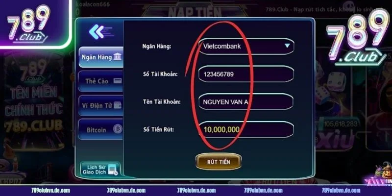 Nạp tiền 789CLUB vô cùng đơn giản.