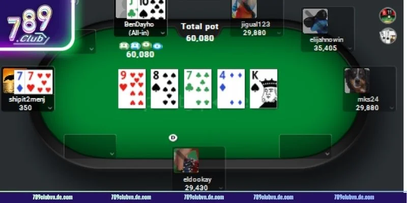 Nên bắt đầu tham gia với tiền ảo khi chơi poker tại 789CLUB.