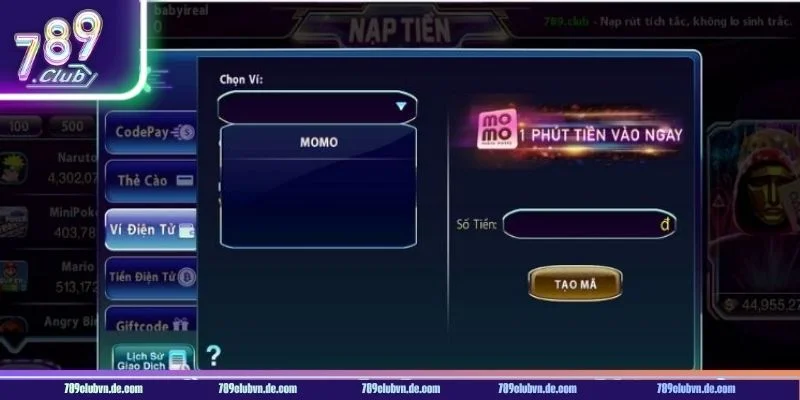 Thực hiện nạp tiền 789CLUB bạn sẽ nhận về rất nhiều phần thưởng hấp dẫn.